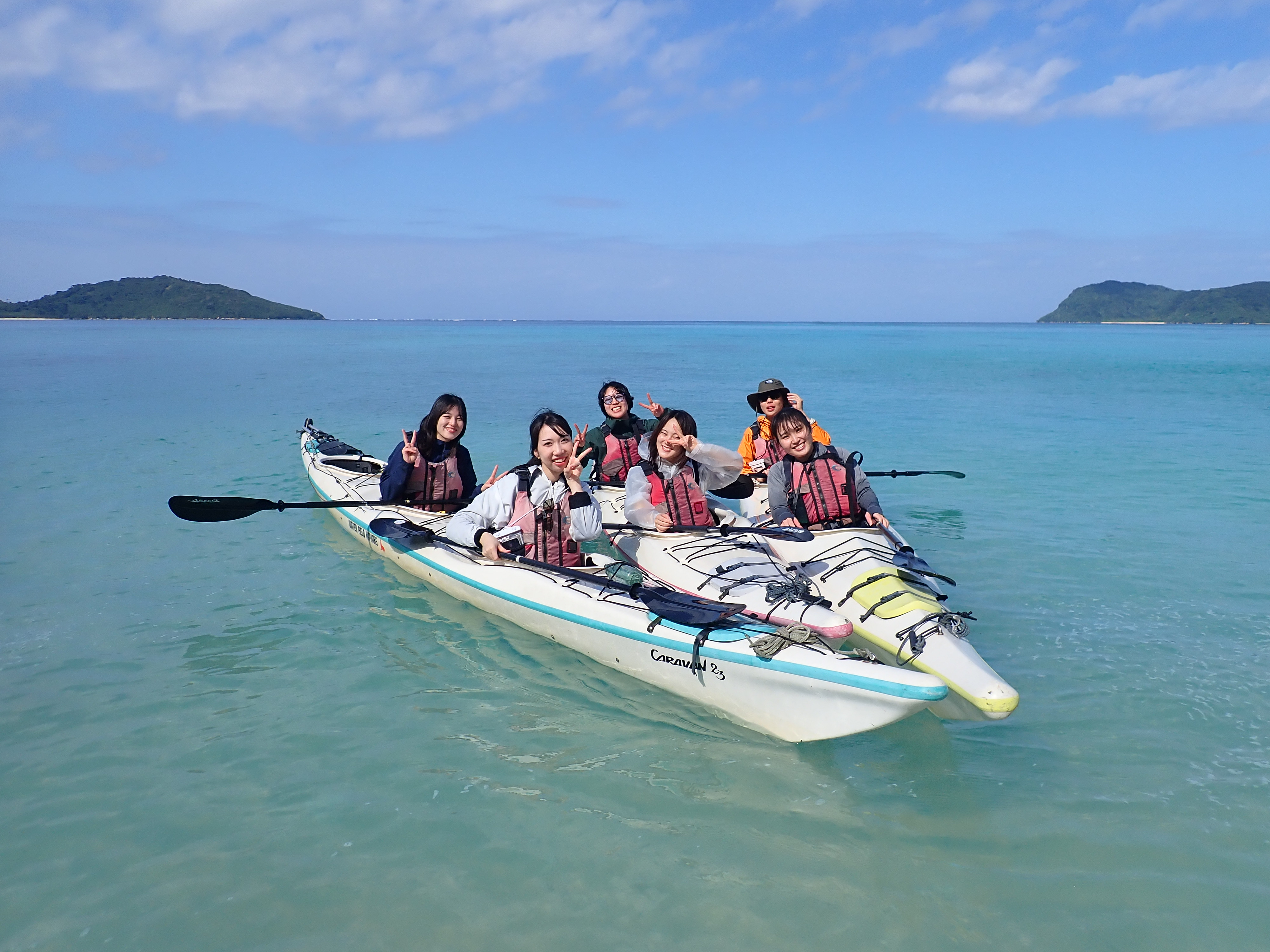 冬でも海峡次第で最高のシーカヤック日和⭐︎西表島 水落ちの滝＆イダ