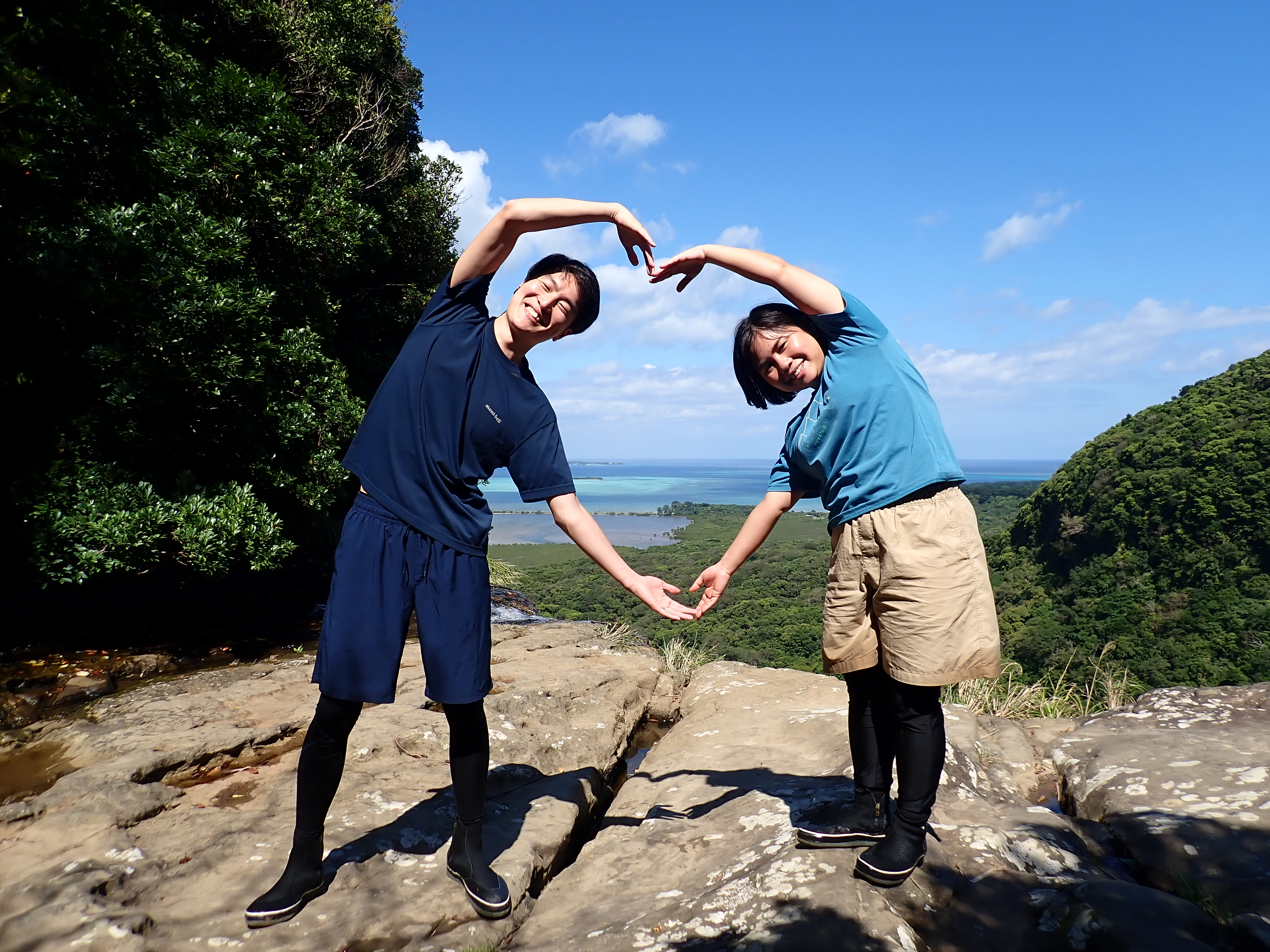 アツアツのお2人とホカホカな1日(*^^*) 西表島 ピナイサーラの滝