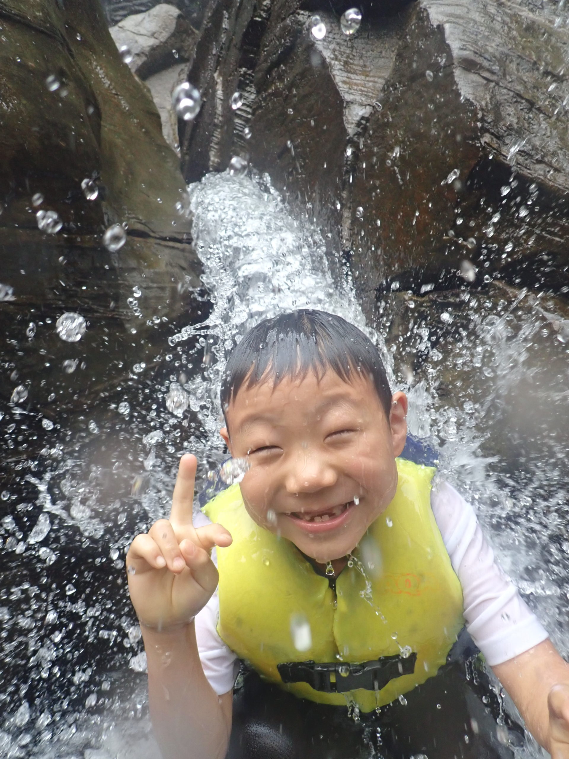 ピナイサーラの滝で最高の笑顔！